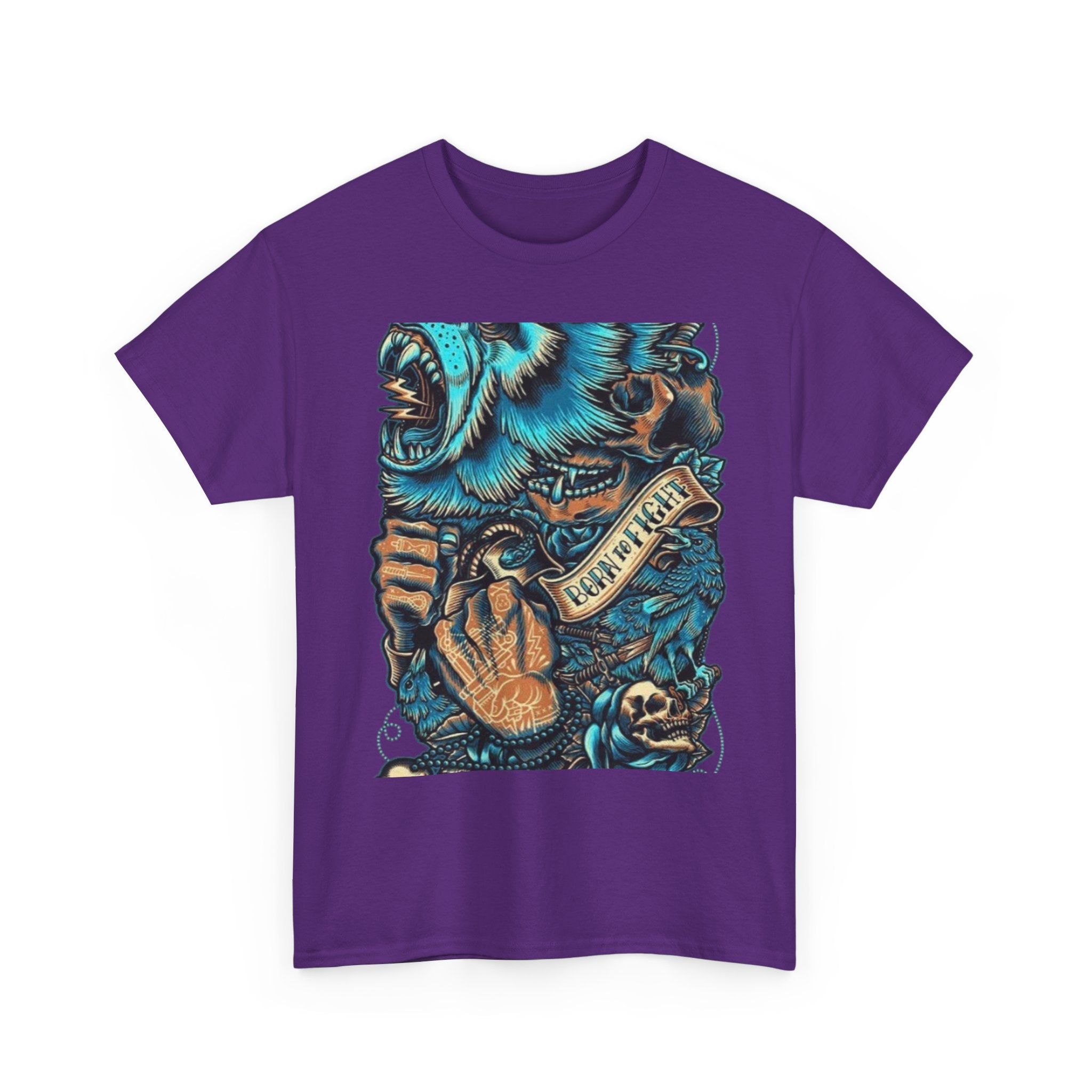 Bear Skull Tattoo Art Tee ("Fearless")