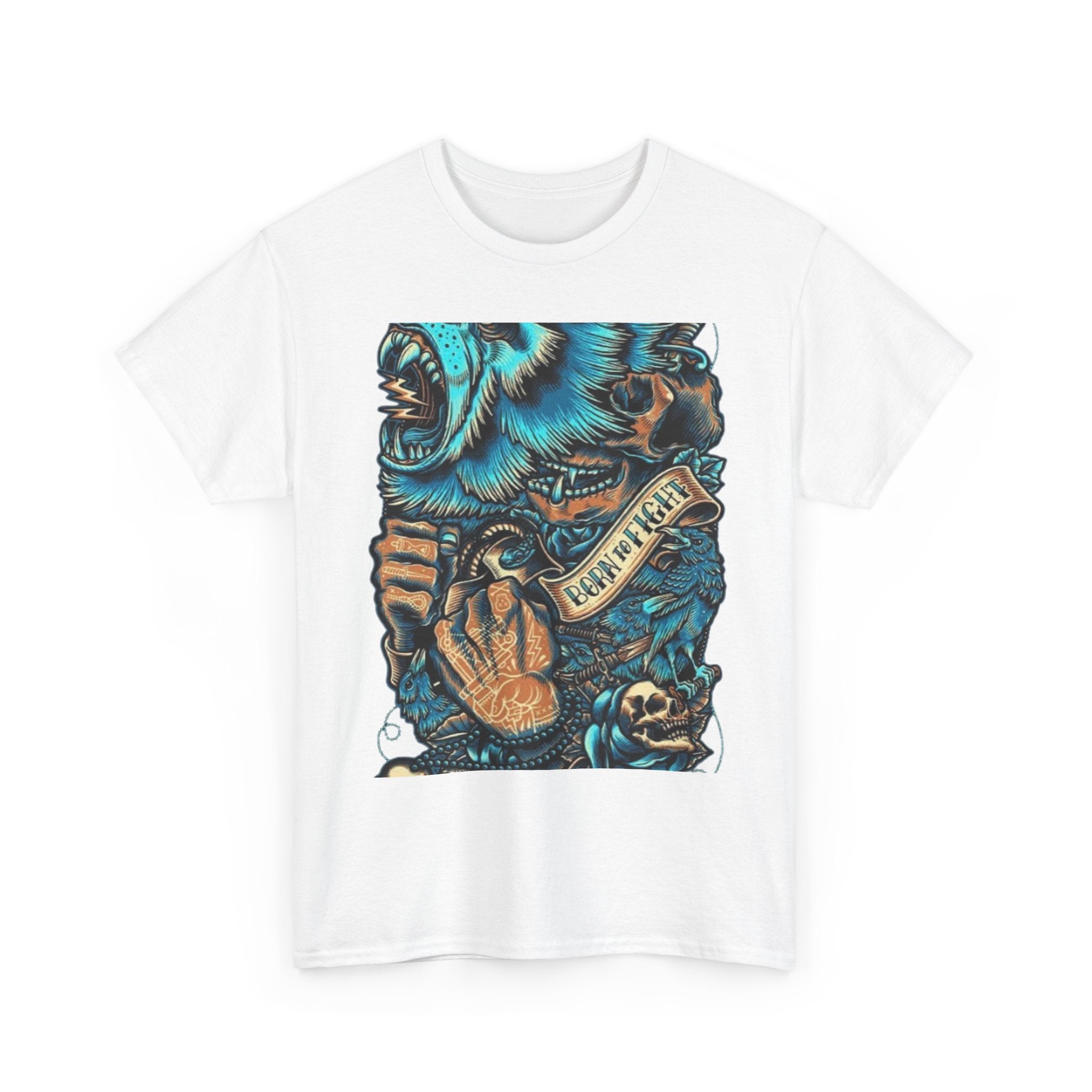Bear Skull Tattoo Art Tee ("Fearless")