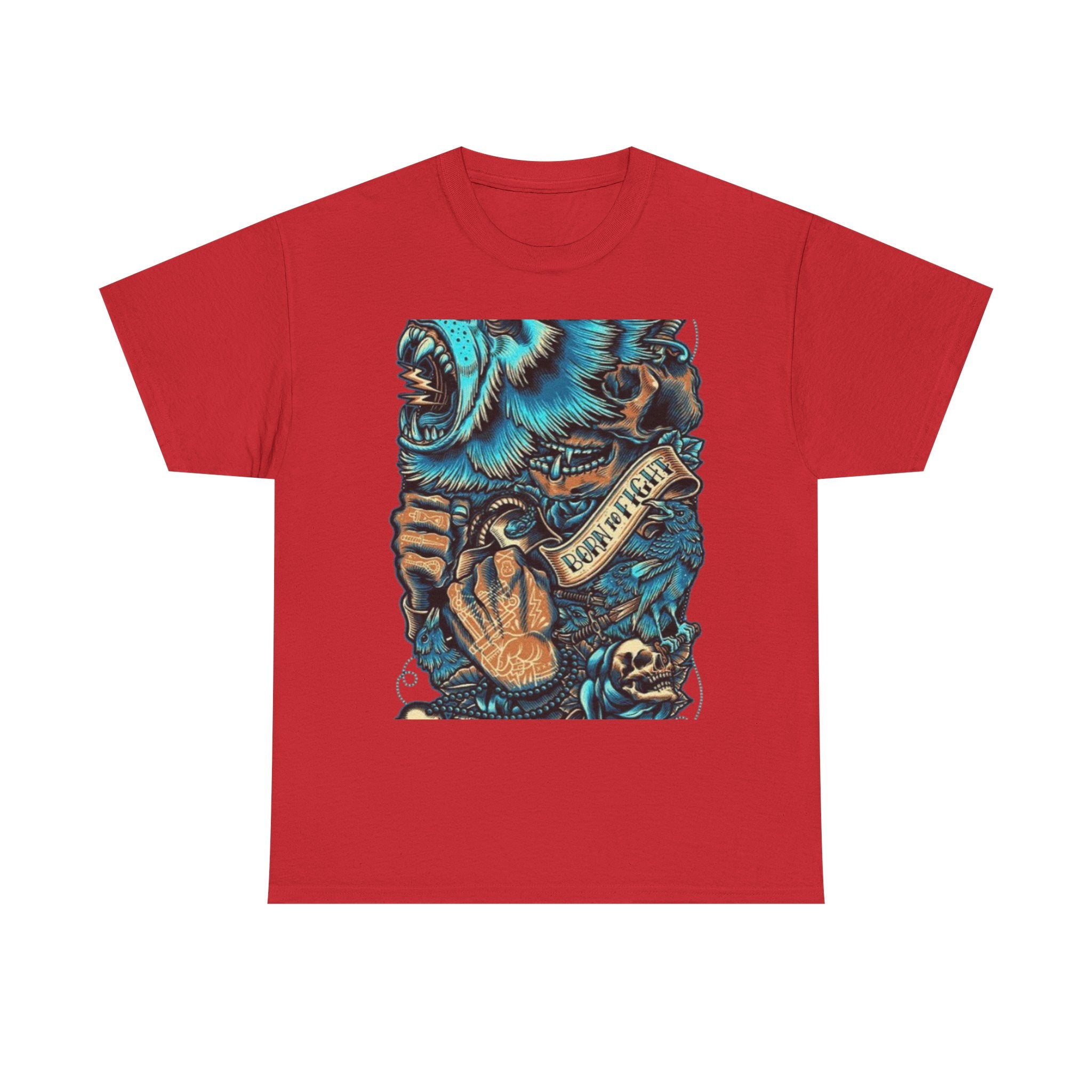 Bear Skull Tattoo Art Tee ("Fearless")