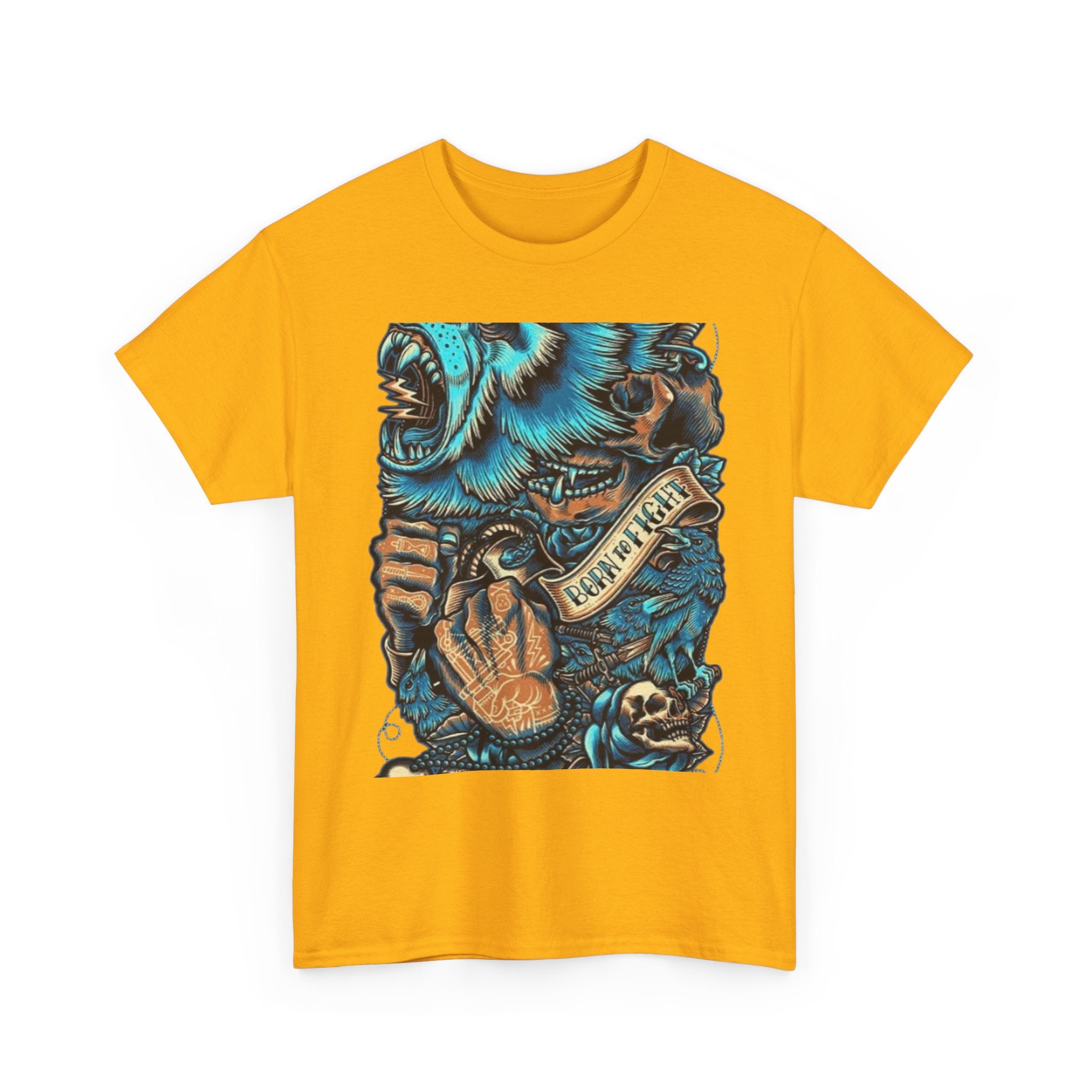 Bear Skull Tattoo Art Tee ("Fearless")