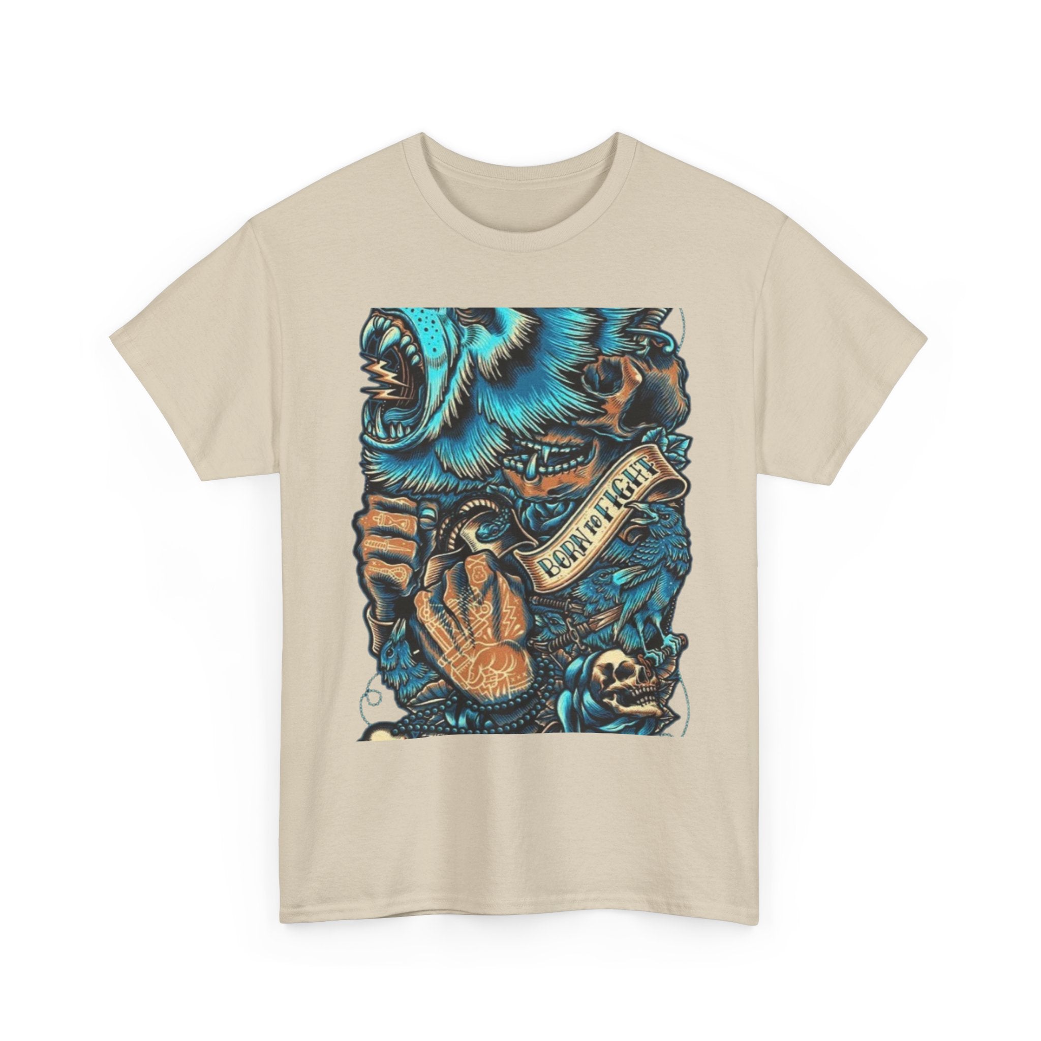 Bear Skull Tattoo Art Tee ("Fearless")