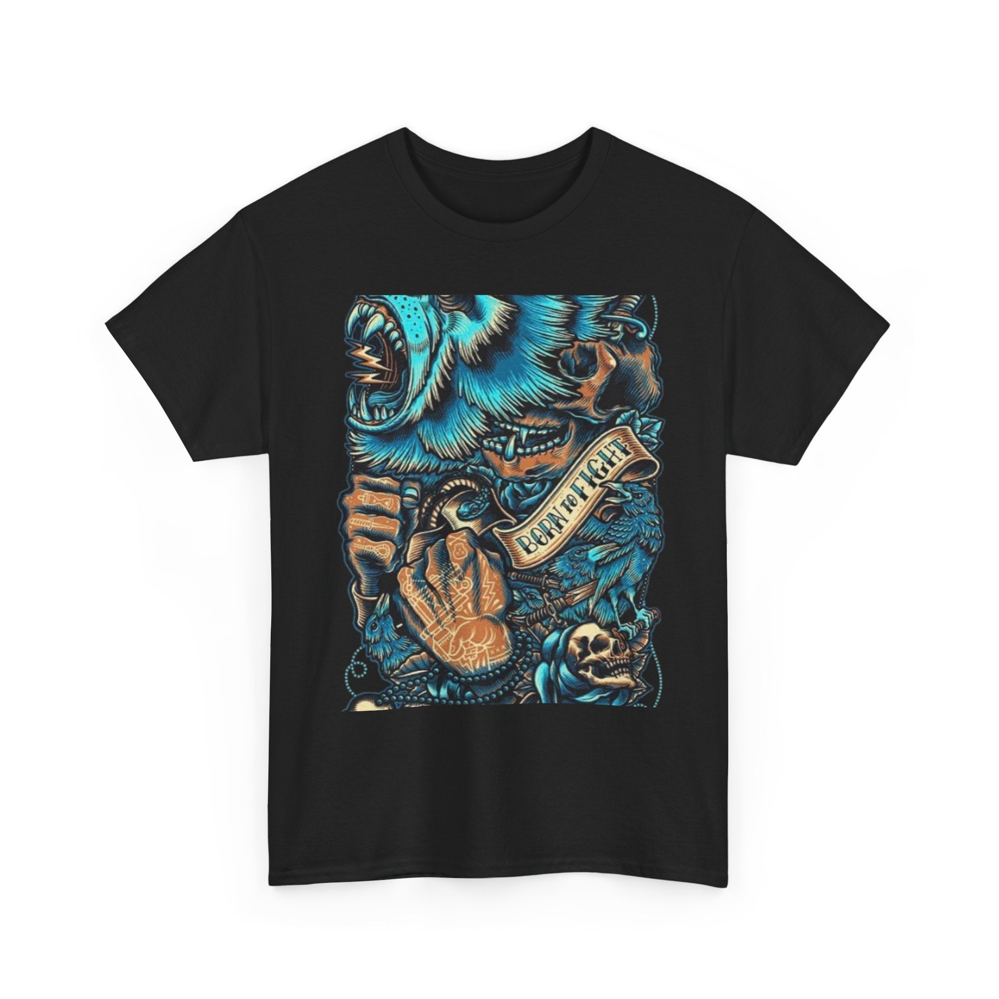 Bear Skull Tattoo Art Tee ("Fearless")