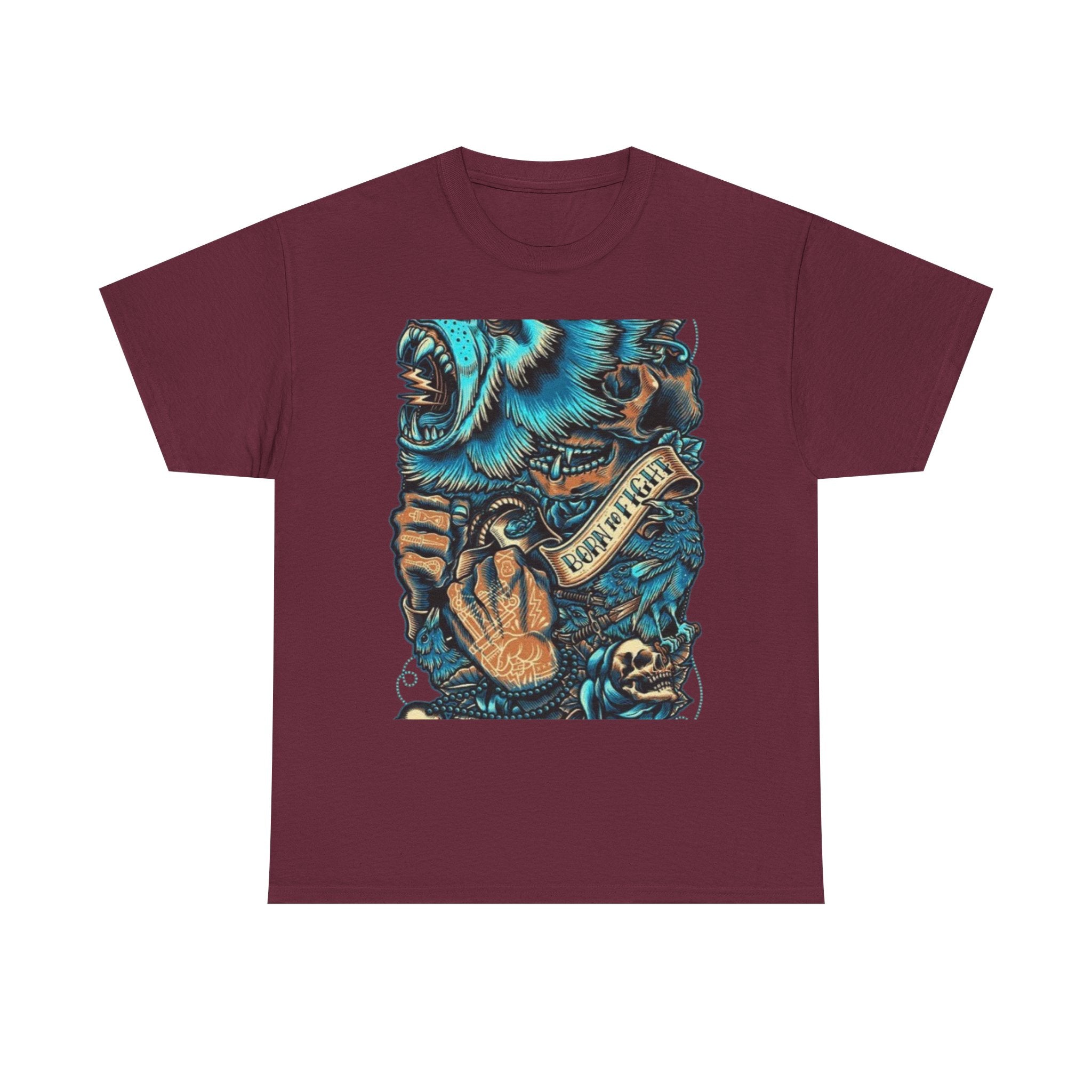 Bear Skull Tattoo Art Tee ("Fearless")