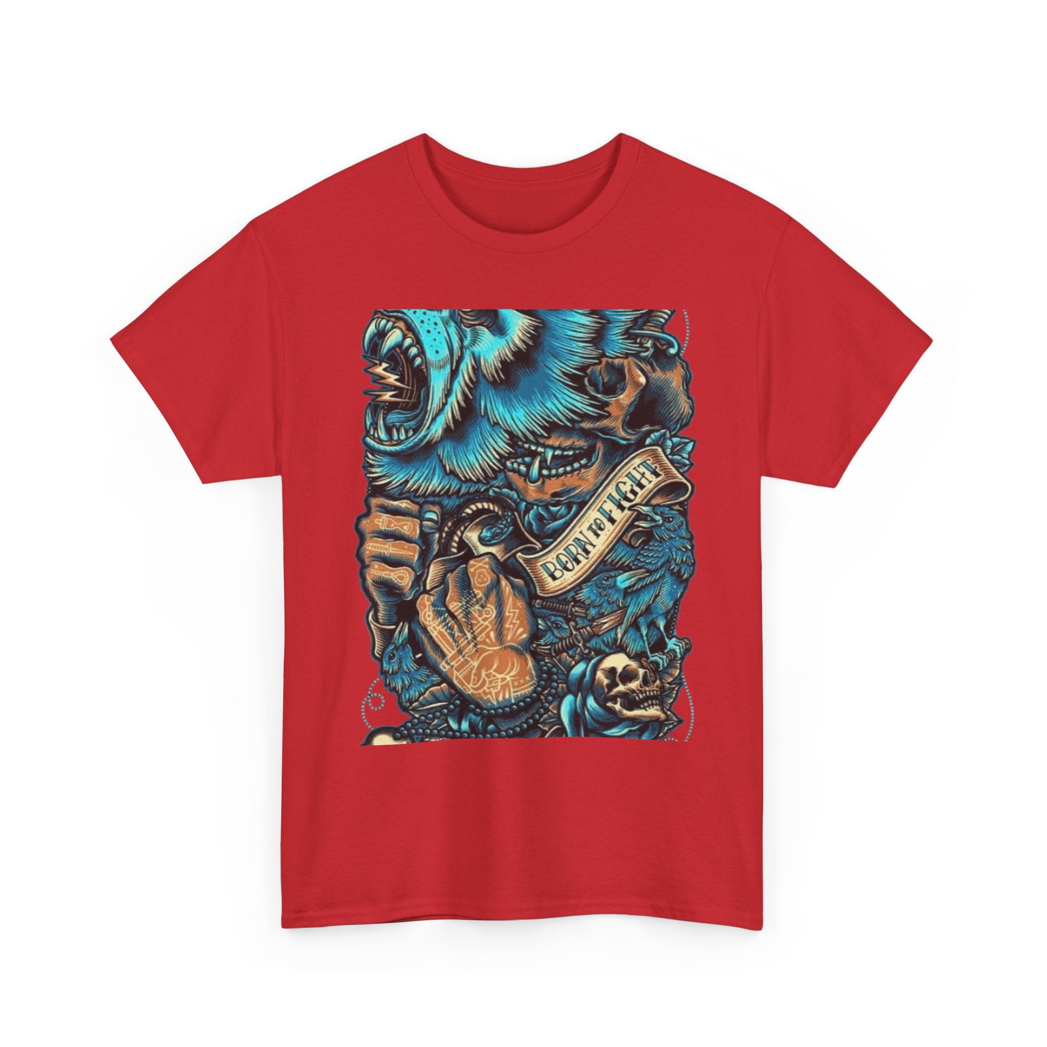 Bear Skull Tattoo Art Tee ("Fearless")