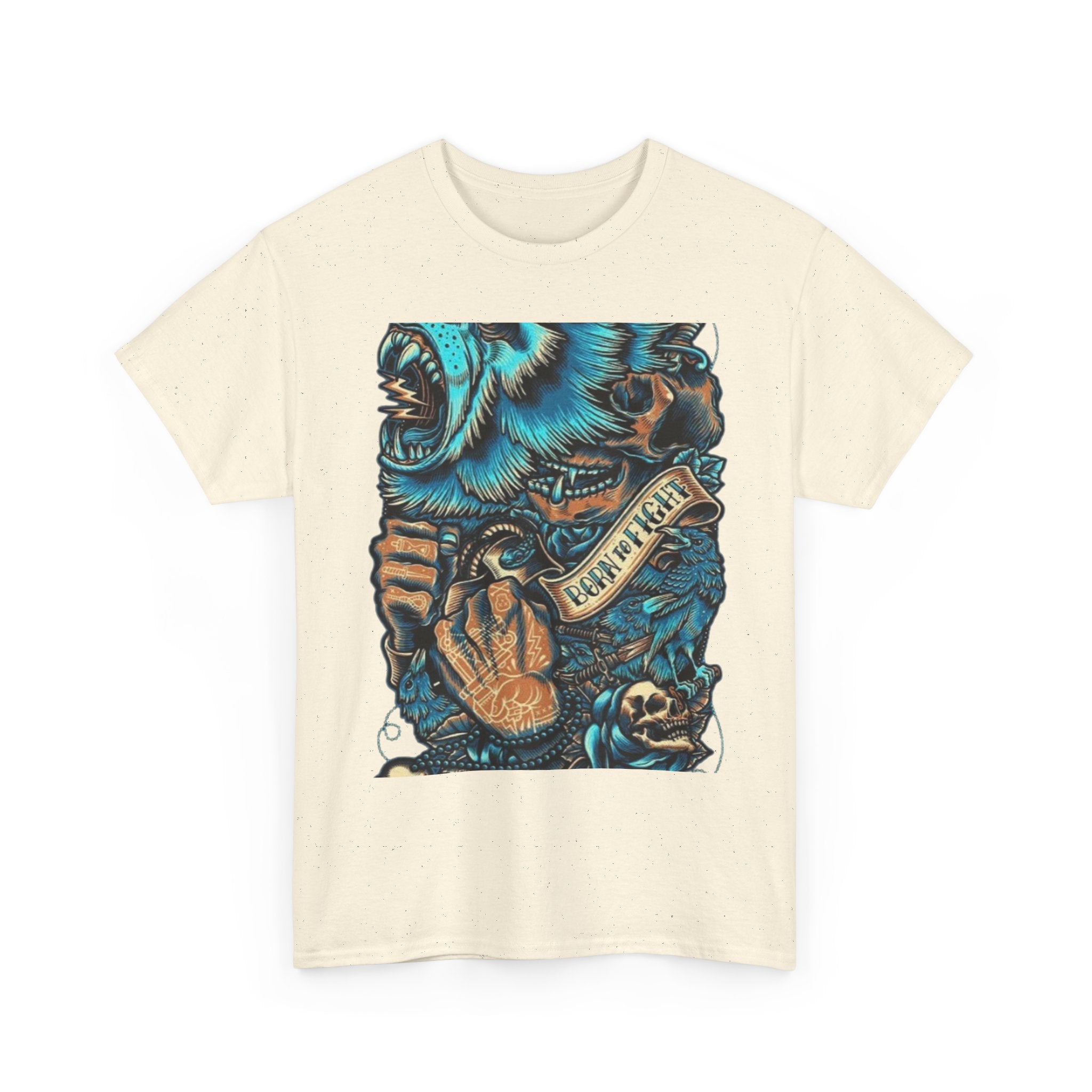 Bear Skull Tattoo Art Tee ("Fearless")