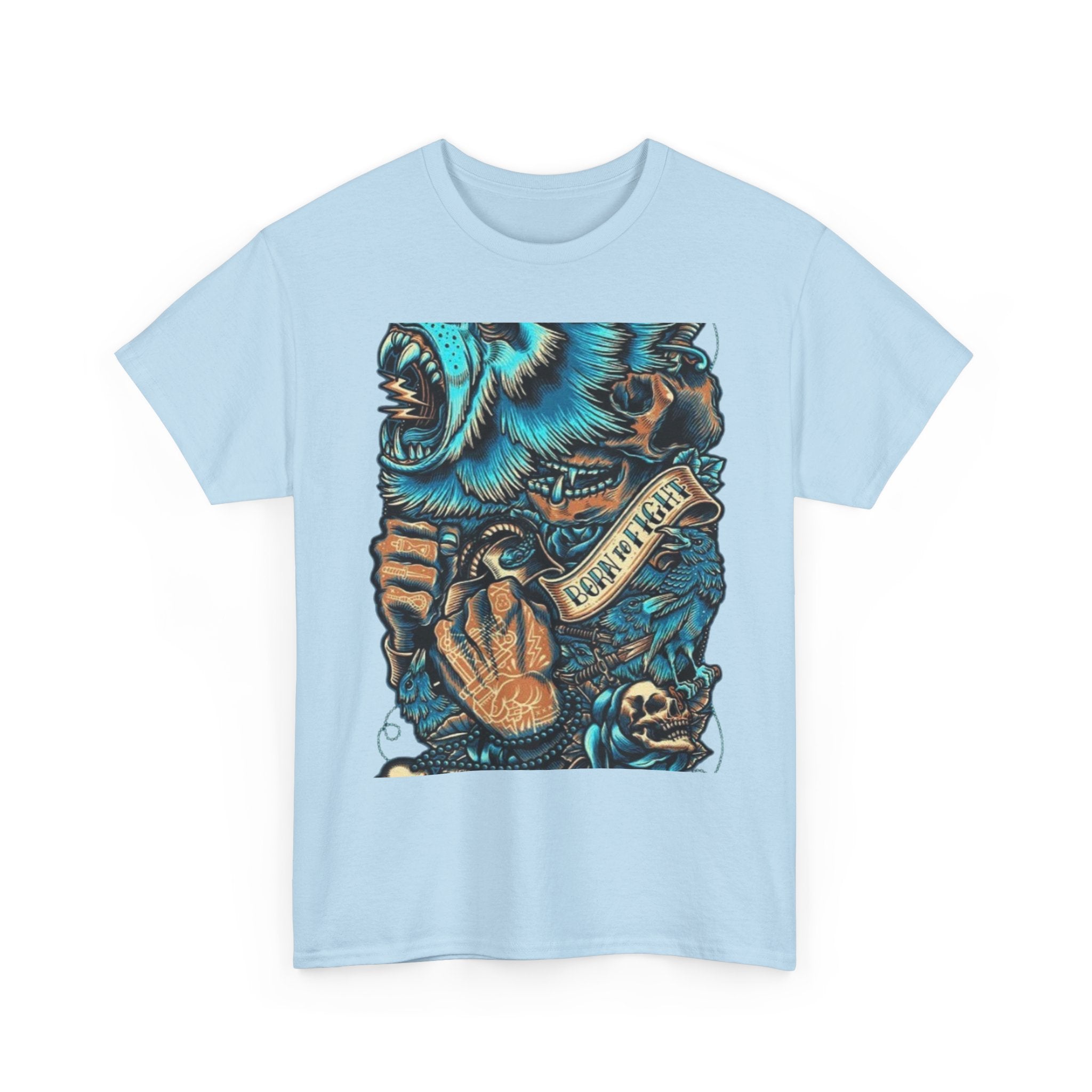 Bear Skull Tattoo Art Tee ("Fearless")