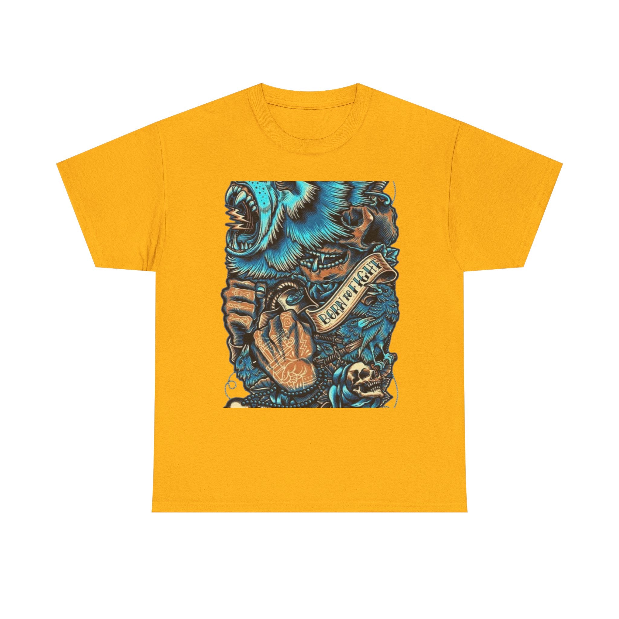 Bear Skull Tattoo Art Tee ("Fearless")