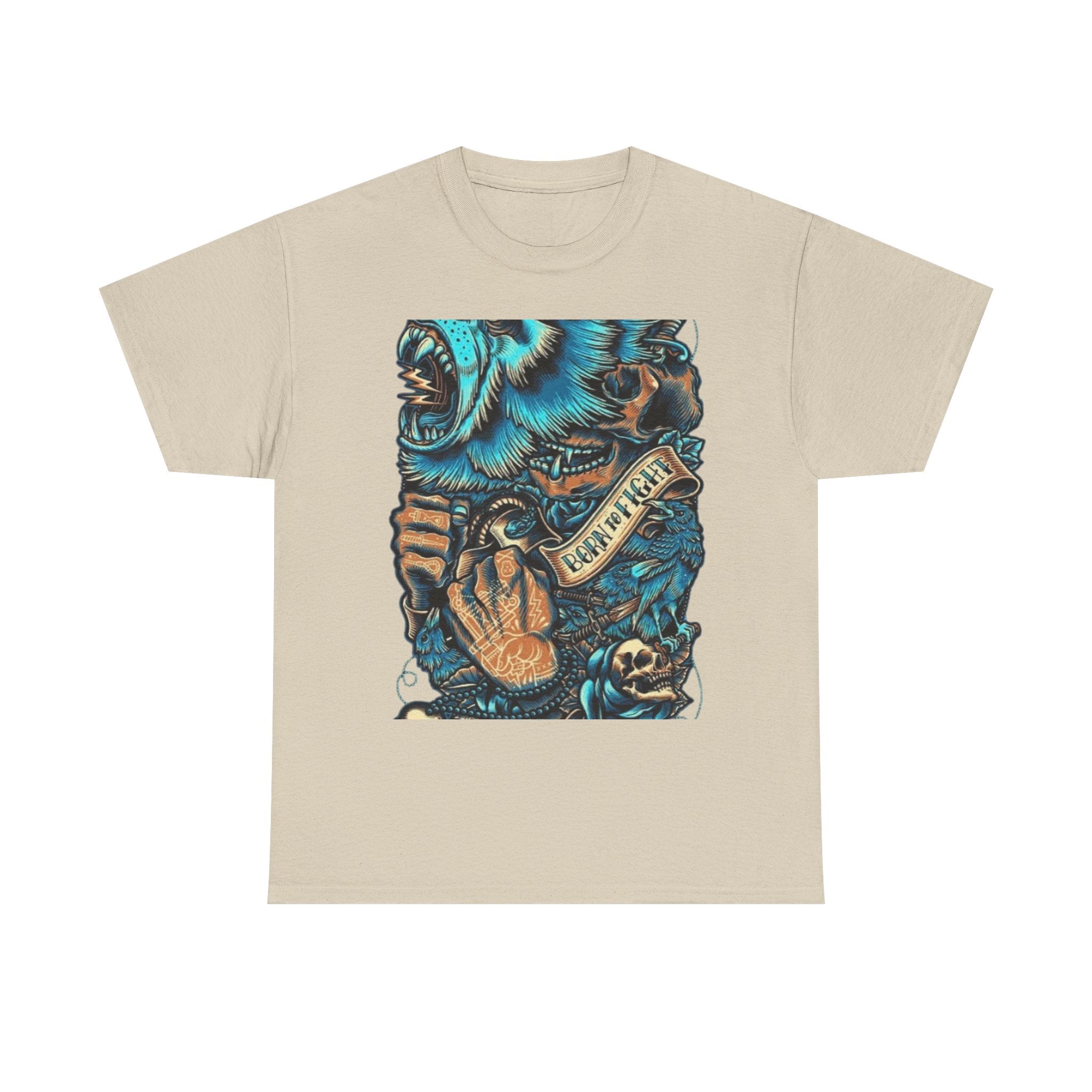 Bear Skull Tattoo Art Tee ("Fearless")